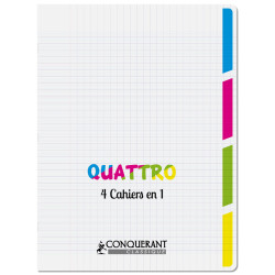 CAHIER 4 EN 1 PP 24X32 96P SEYES